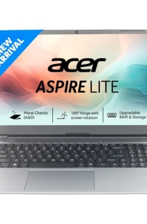 Acer Aspire Lite AMD Ryzen 5-5625U Premium Thin and Light Laptop (16 GB RAM/512 GB SSD/Windows 11 Home) AL15-41, 39.62 cm (15.6") Full HD Display, Metal Body, Steel Gray, 1.59 KG